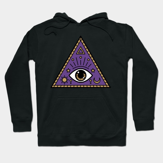 Third Eye Pyramid Hoodie by taoistviking